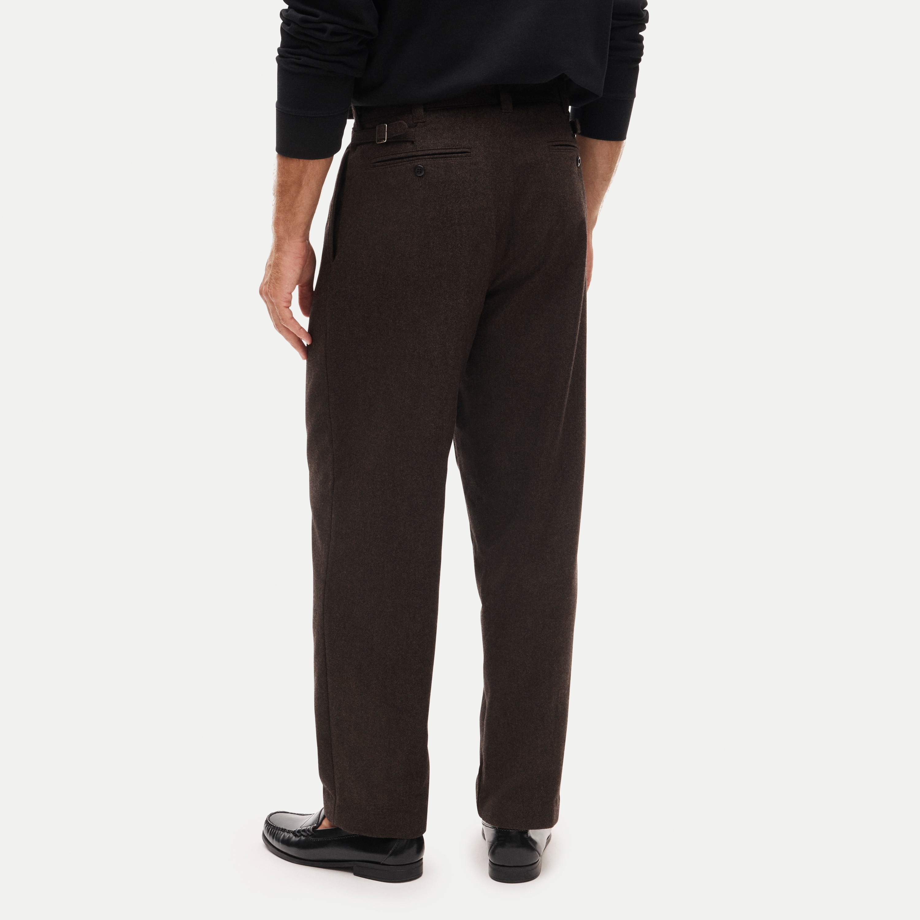 Relaxed-fit Double-pleated Trouser In Wool Blend For Men | J.Crew