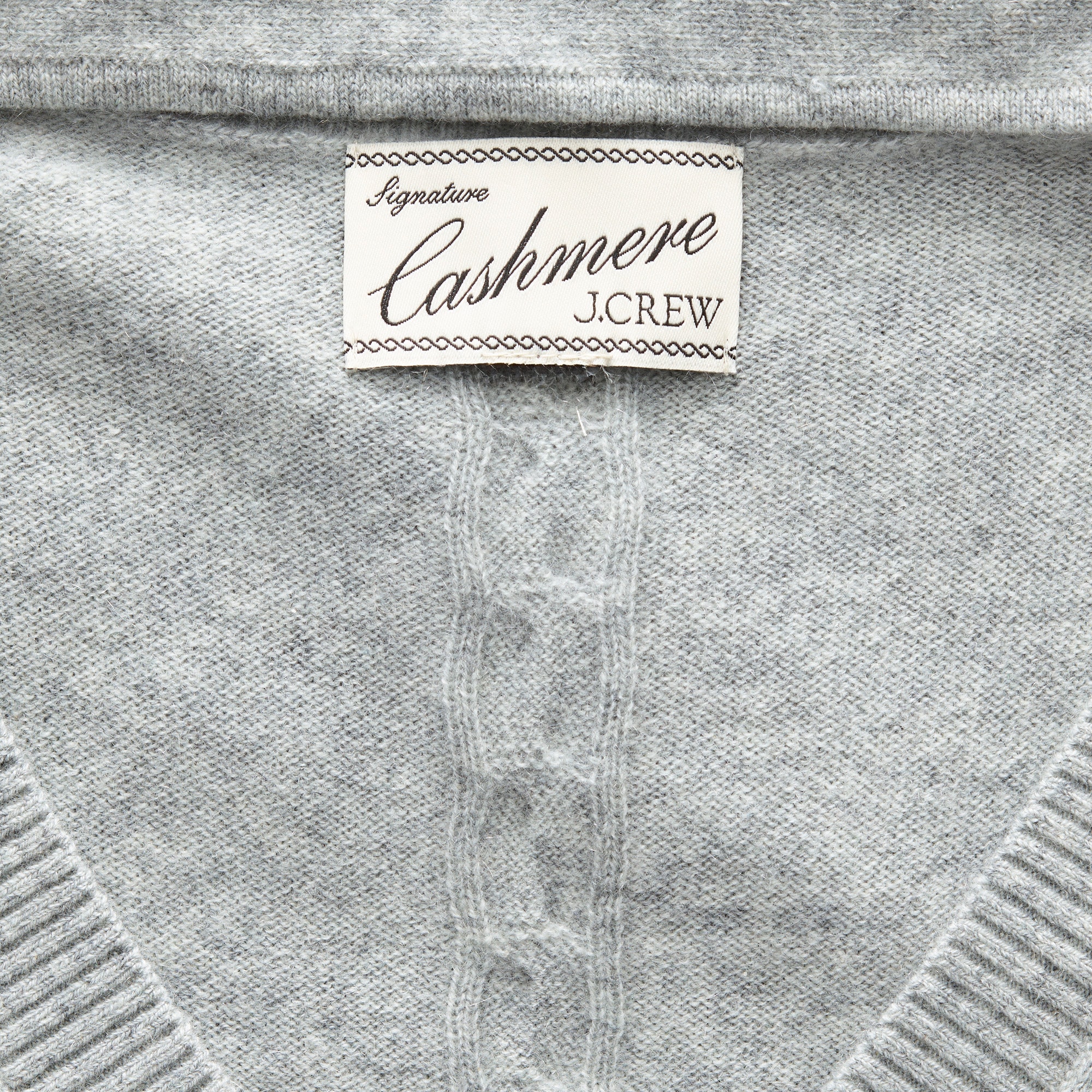 Cashmere V-neck sweater with removable scarf