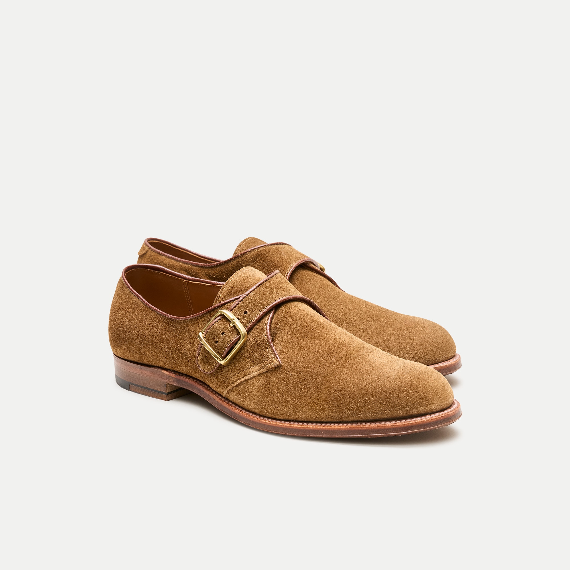 Alden® for J.Crew monk-strap dress shoes in suede