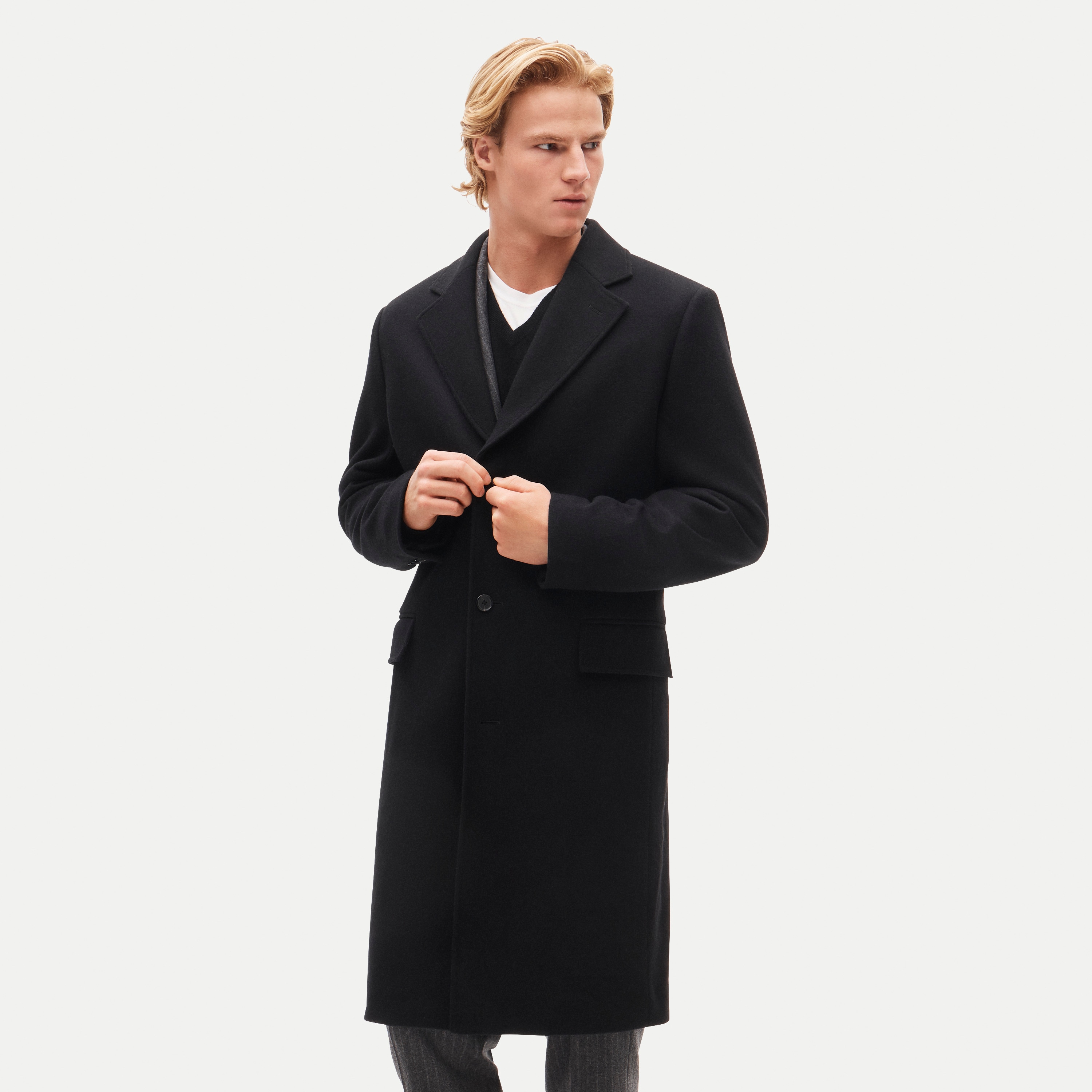 Rivington topcoat in Japanese wool blend