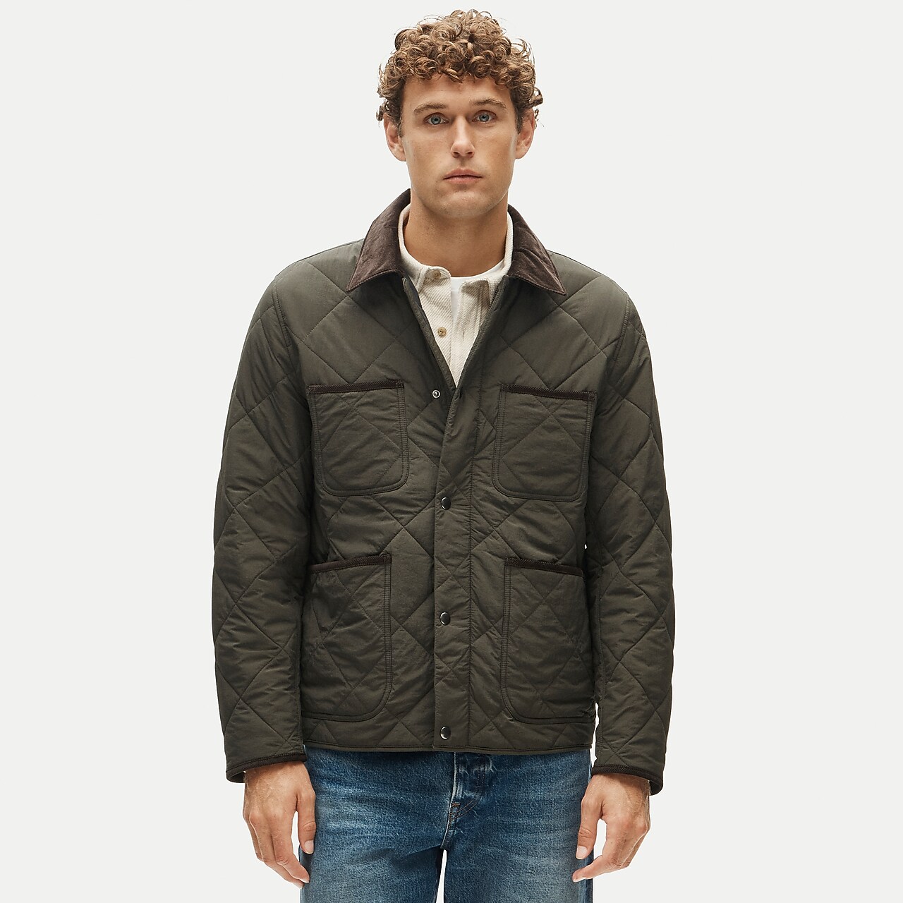 【24SS未使用品】J.Crew × BEAMS PLUS JACKET M BEAMS PLUS Puff Half Coat Nylon 3L For Men | J.Crew