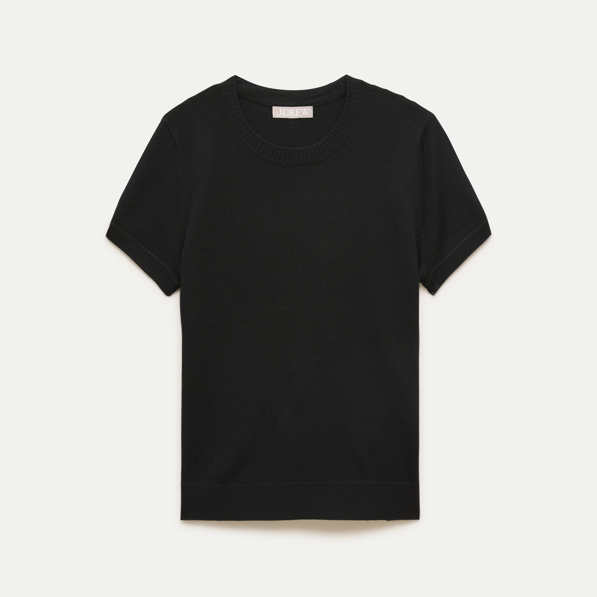 Sweater-tee in merino wool blend