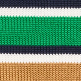 2025 Rollneck&trade; sweater in tweed stitch RUSTIC TEAK STRIPE