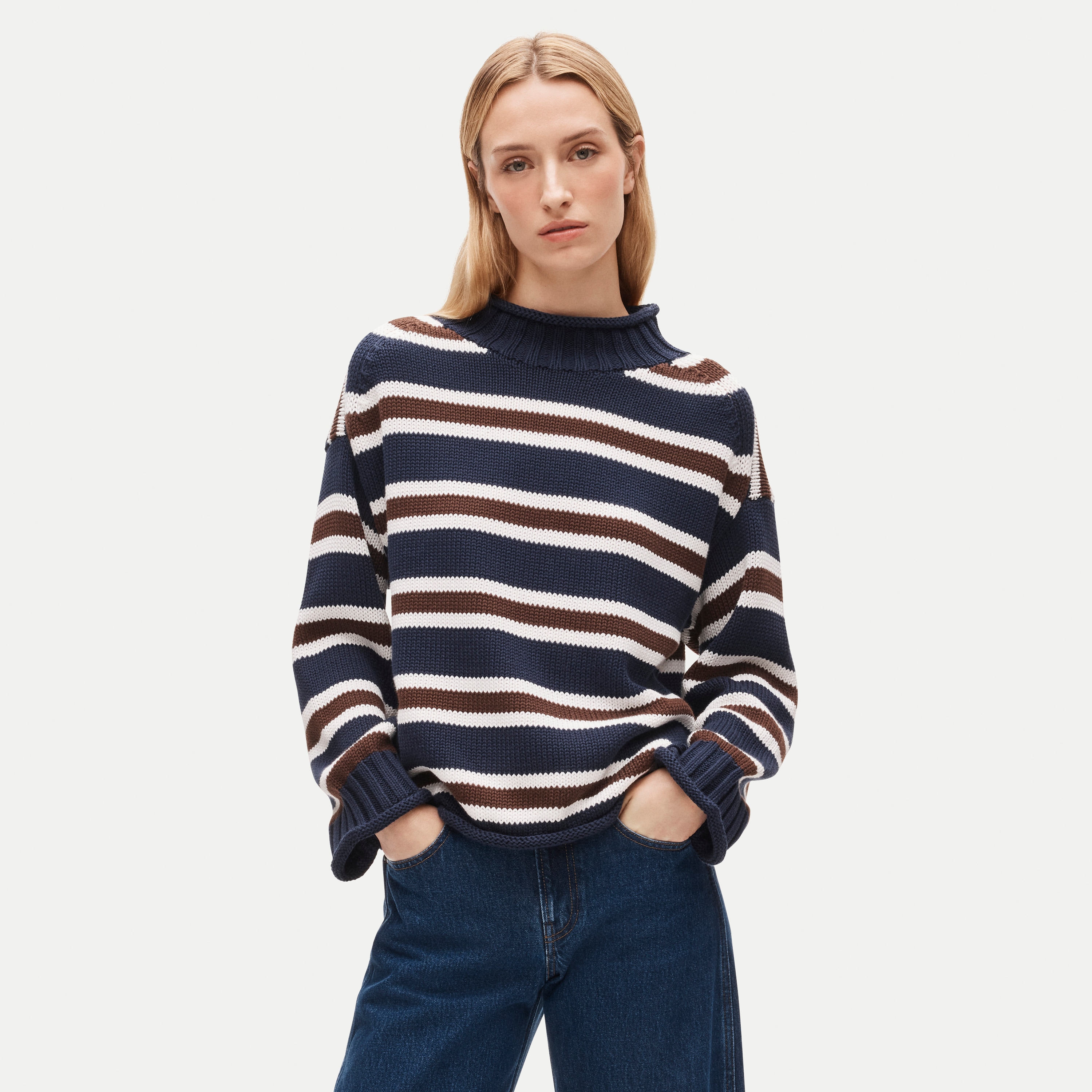 2025 Rollneck™ sweater in stripe