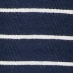 Kids' junior varsity rugby polo shirt in striped heritage jersey NAVY