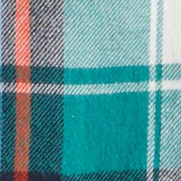 100% cotton flannel shirt VINTAGE TEAL