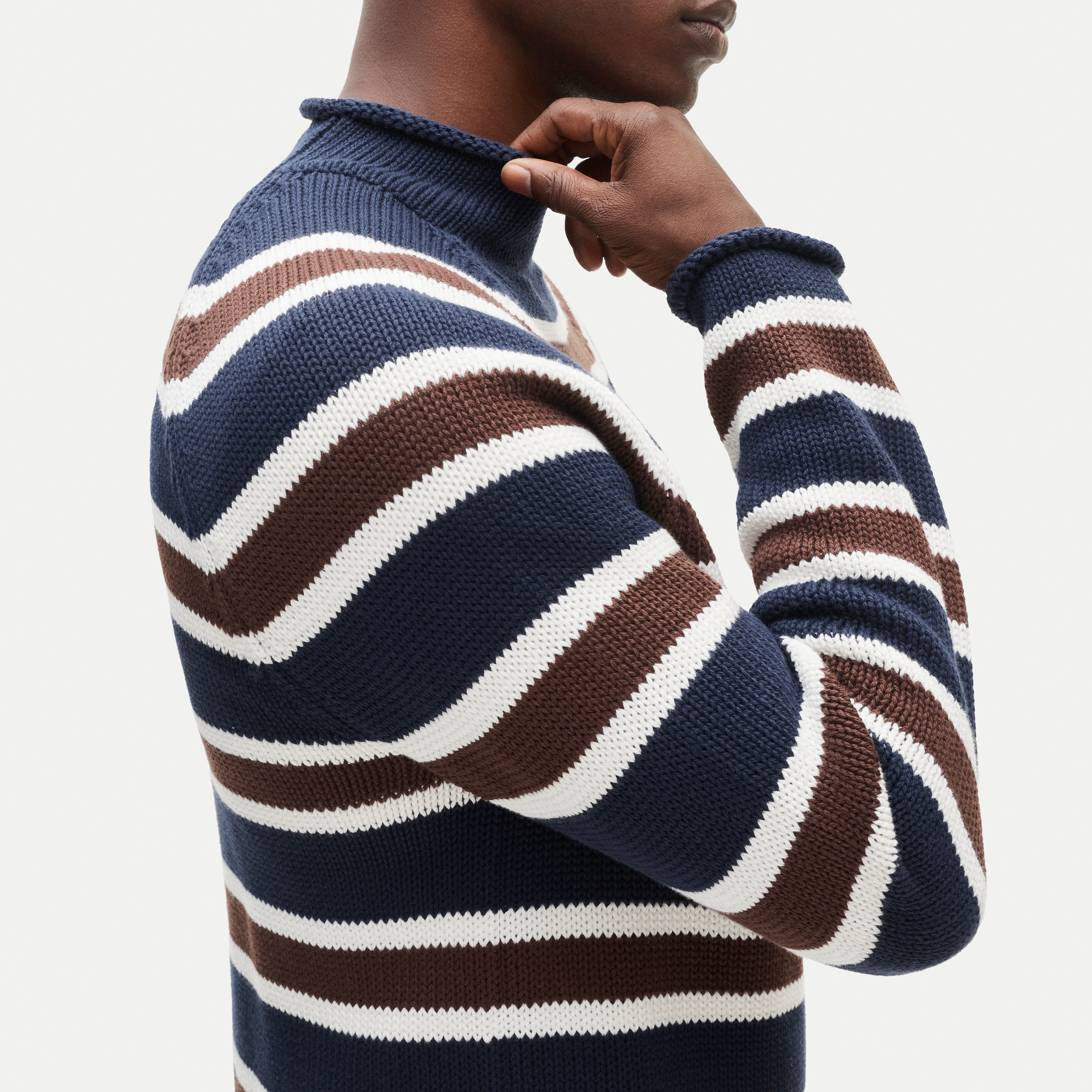 1988 Rollneck&trade; sweater in stripe - thumbnail 2