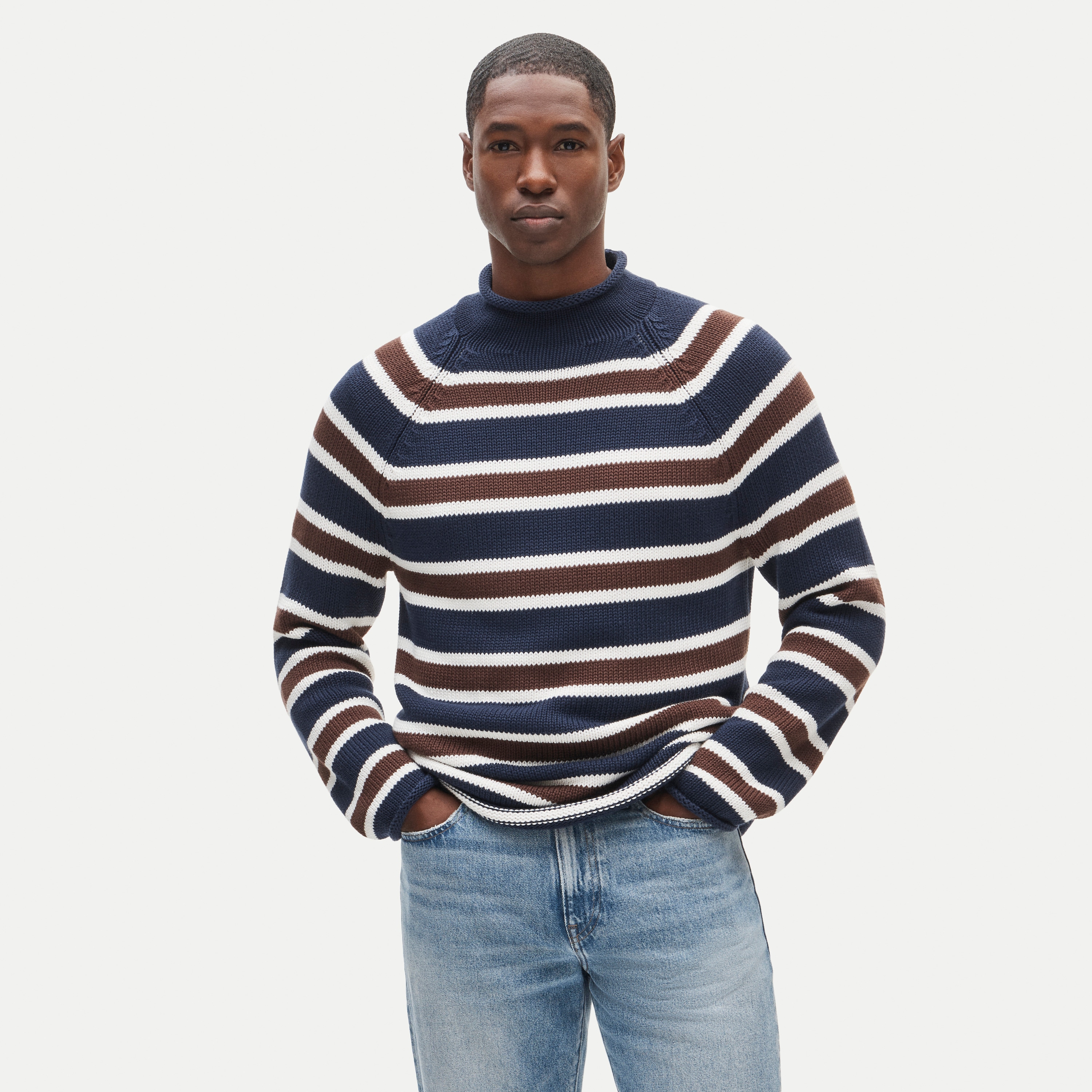 1988 Rollneck™ sweater in stripe