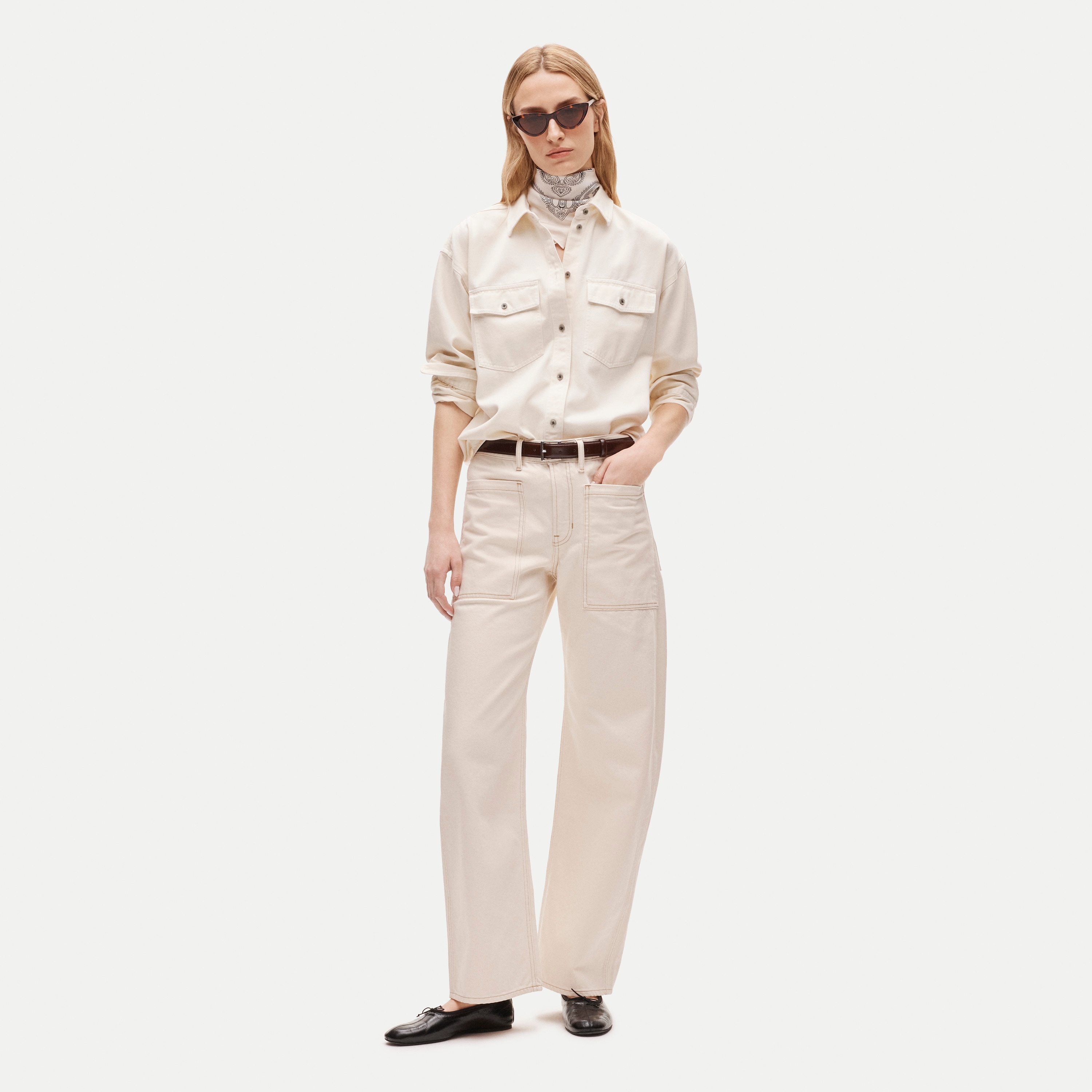 Zoe barrel jean with utility pockets