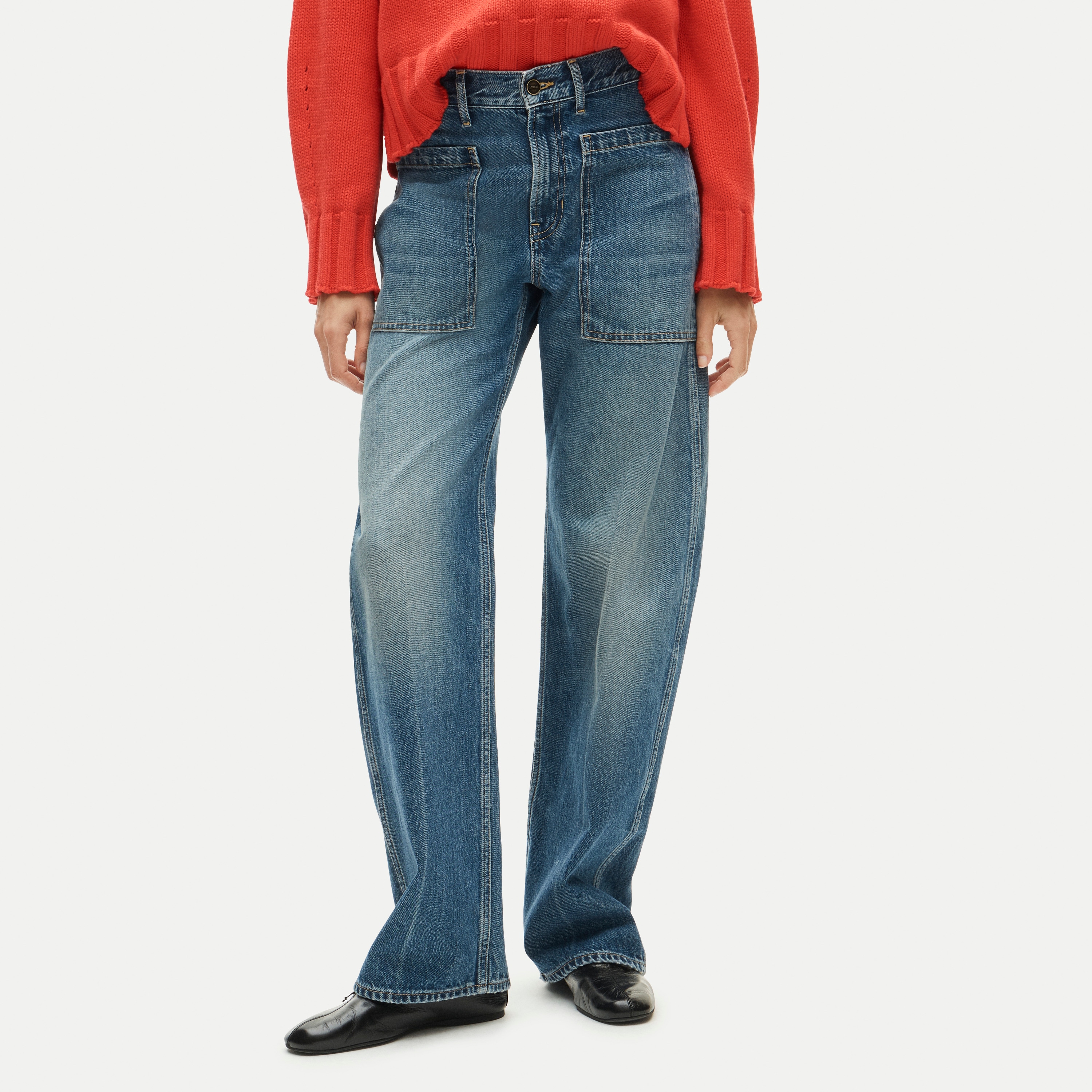 Zoe barrel jean with utility pockets - thumbnail 2
