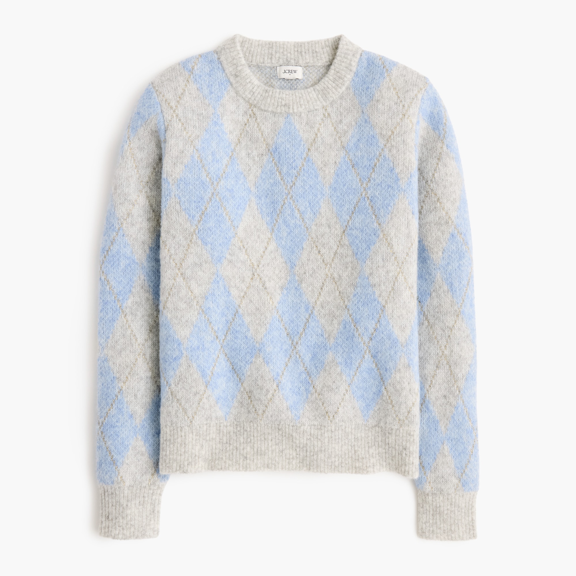 Argyle crewneck sweater