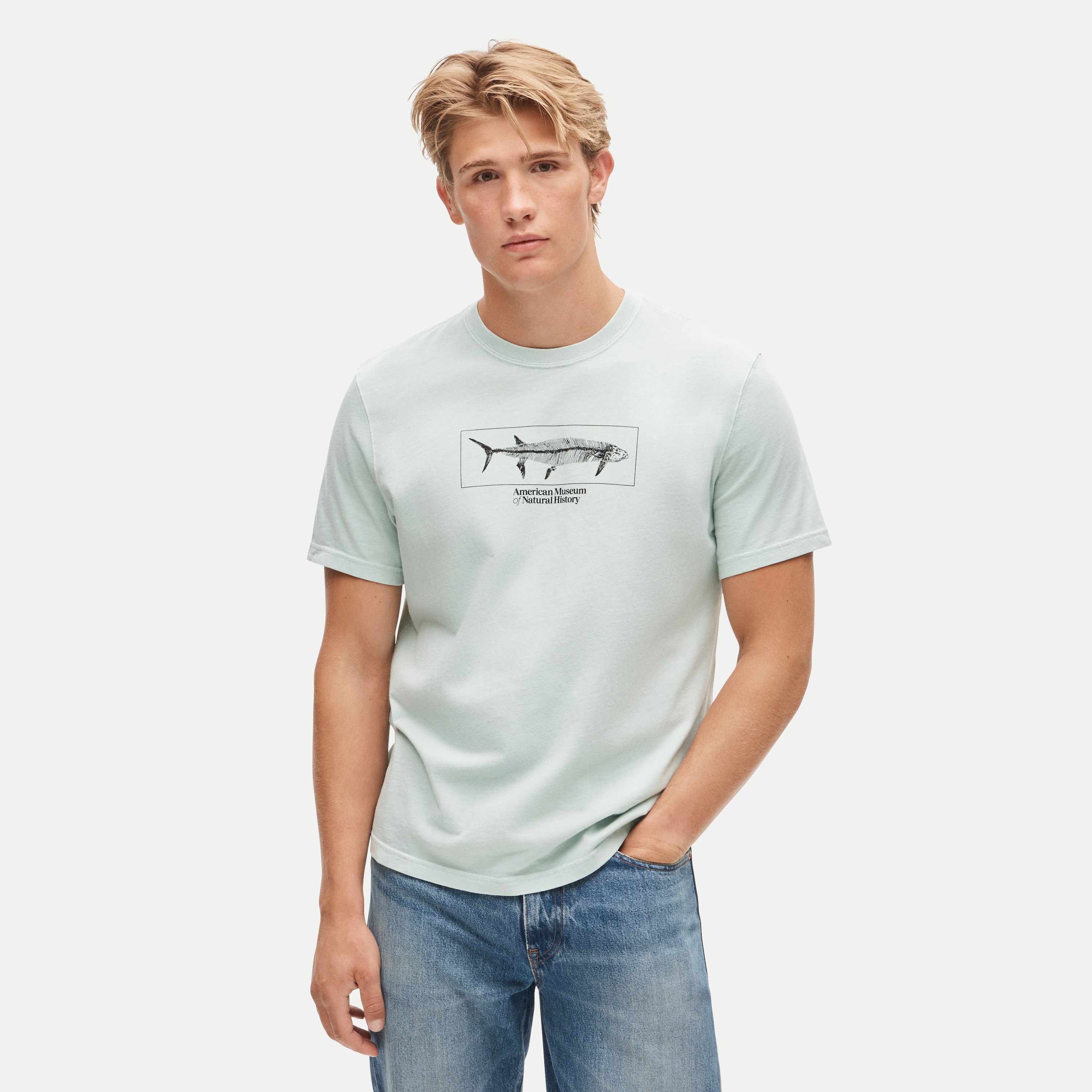 American Museum of Natural History for J.Crew graphic vintage-wash T-shirt