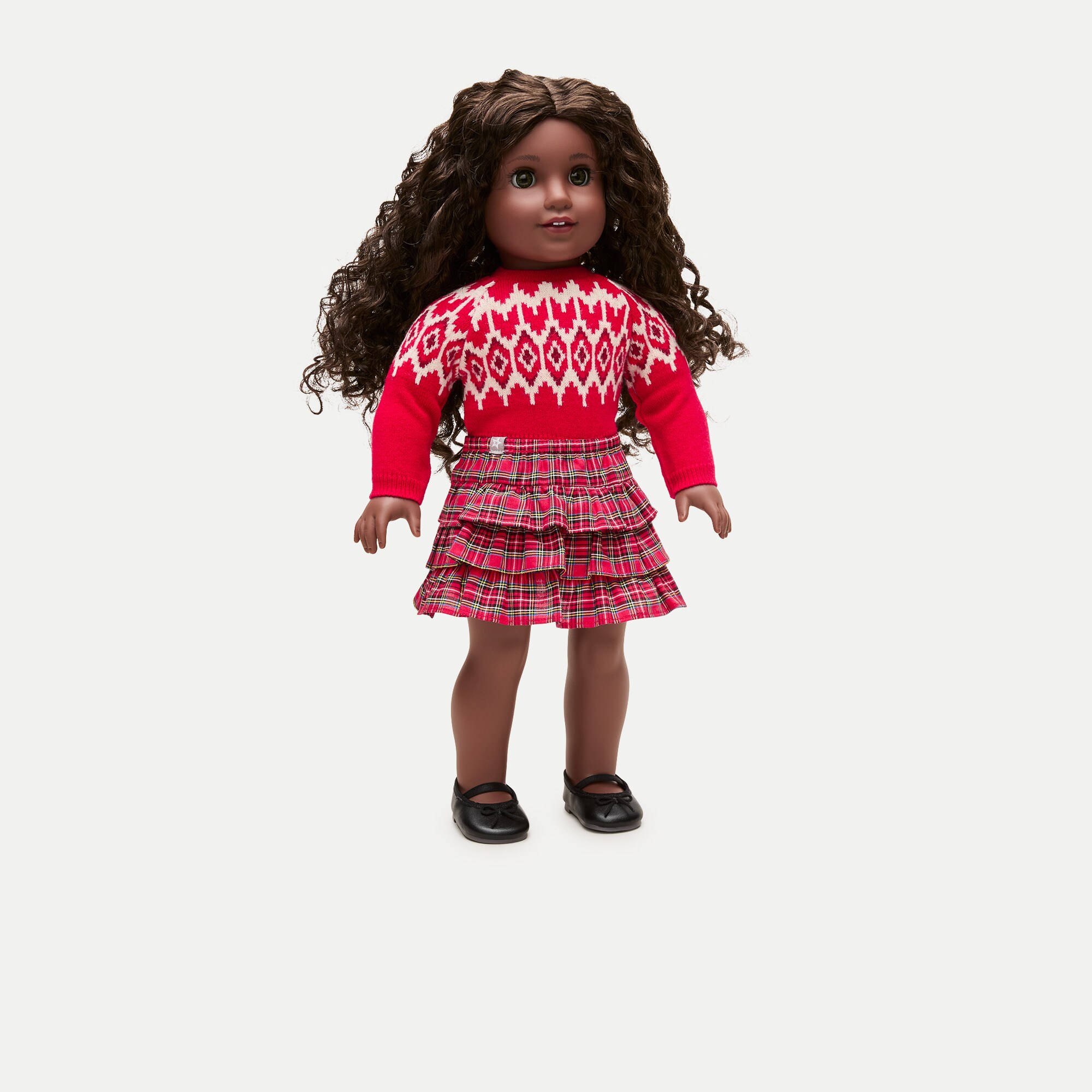 American Girl® x J.Crew tiered plaid skirt for 18" dolls