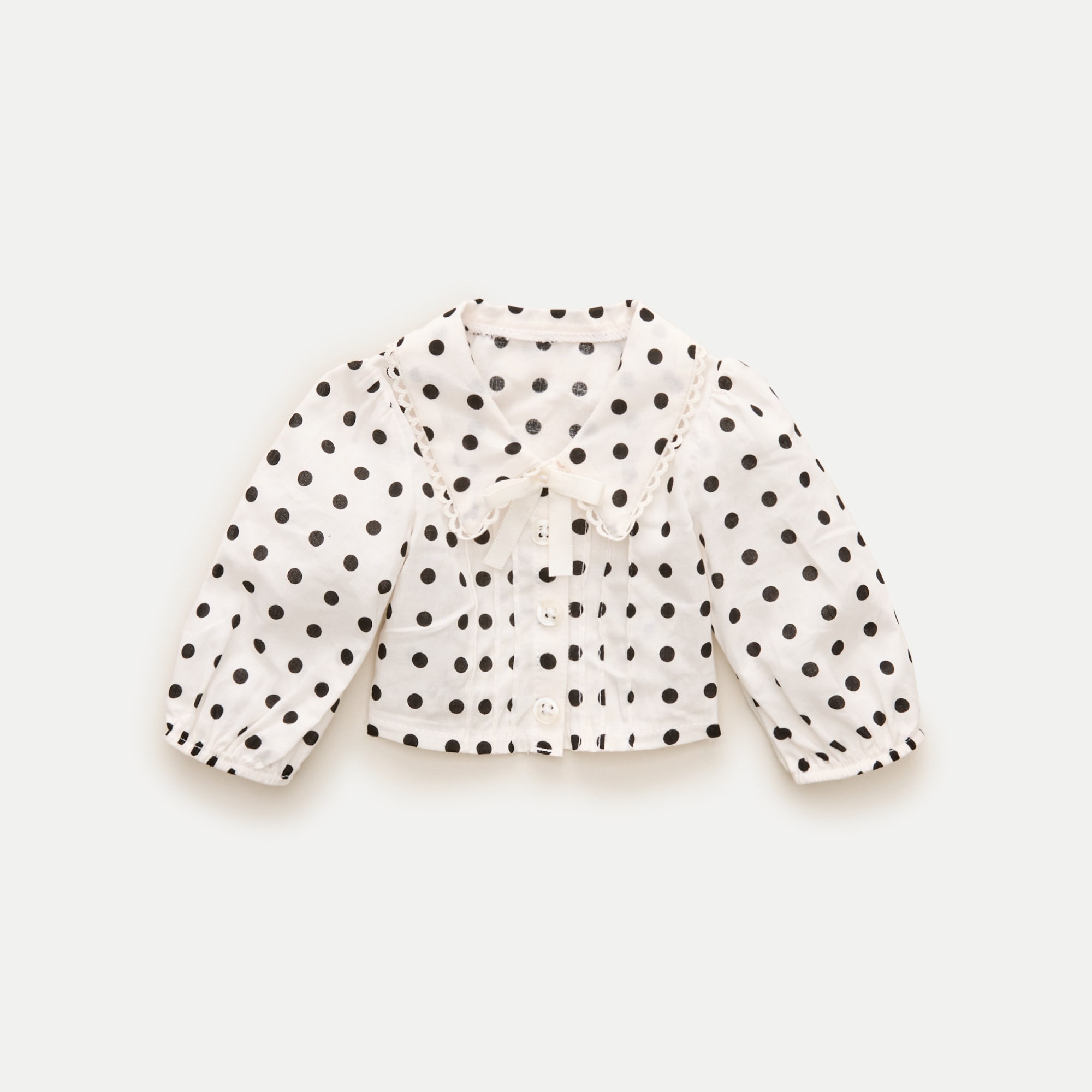 American Girl® x J.Crew puff-sleeve polka-dot top for 18" dolls