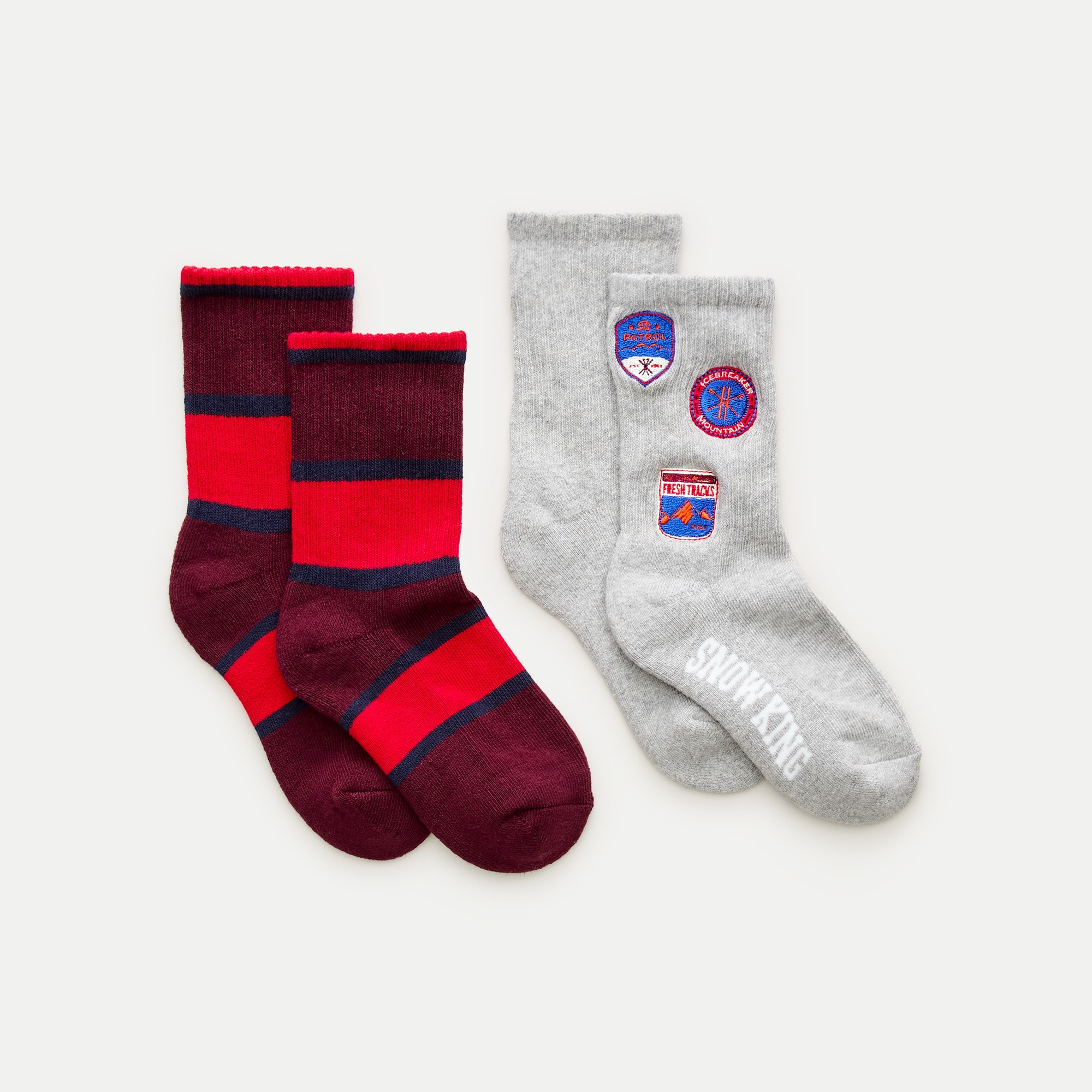 Kids' winter trouser socks two-pack