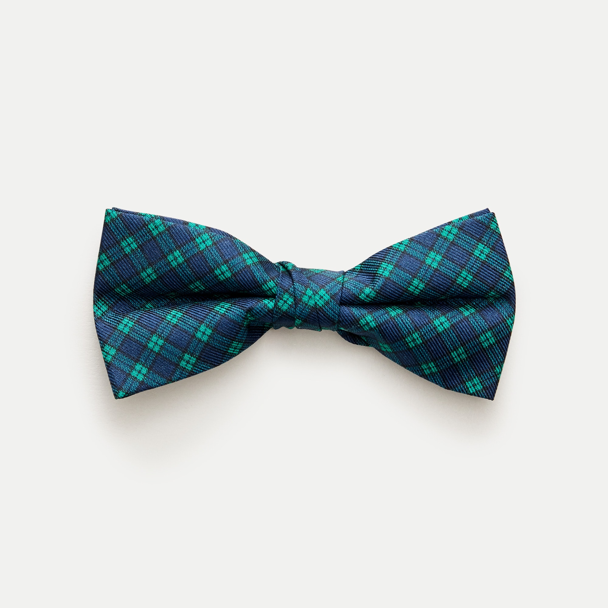 Kids' silk bow tie in tartan