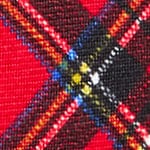 Kids' silk tie in stripe RED