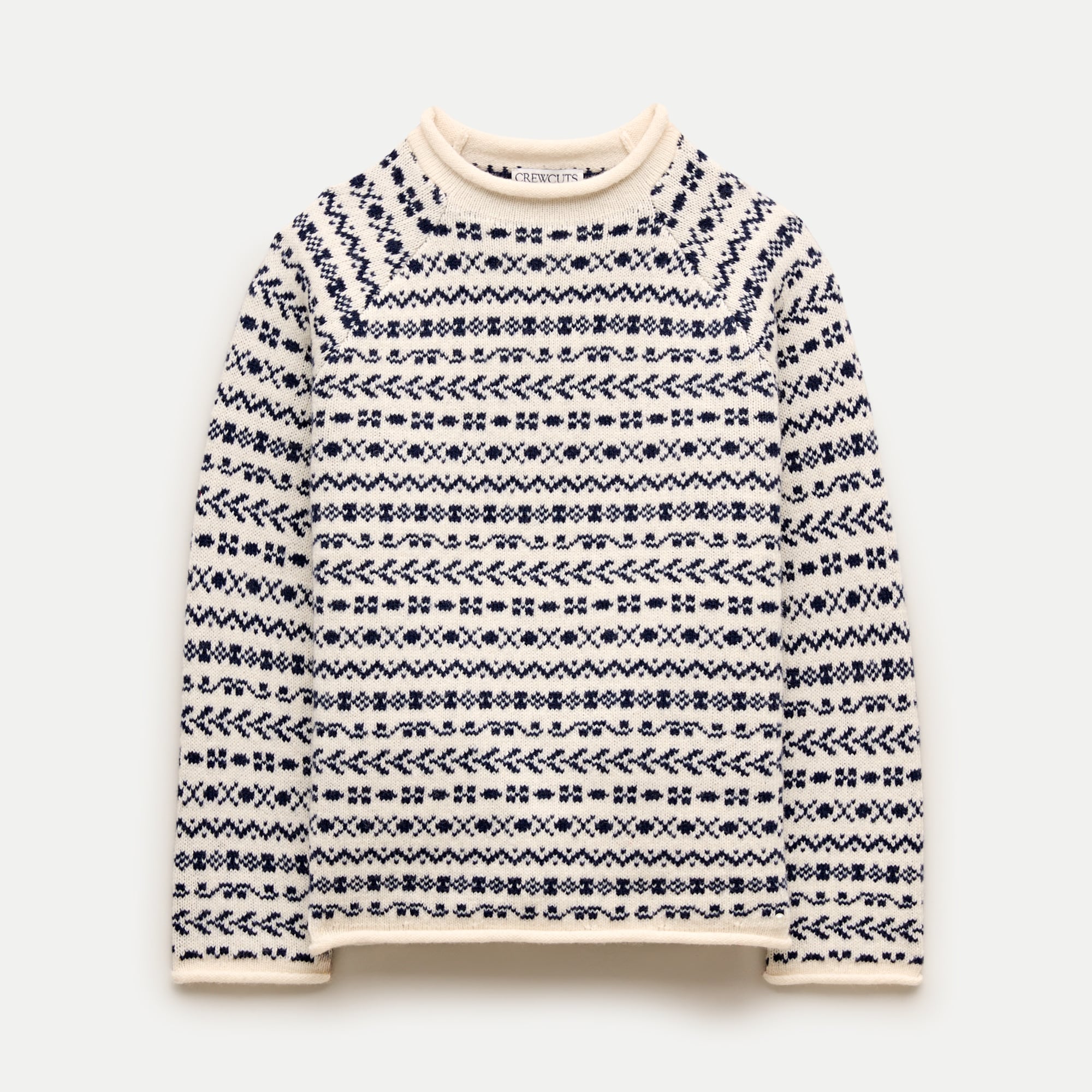 Kids' 1988 Rollneck™ sweater in Fair Isle lambswool blend