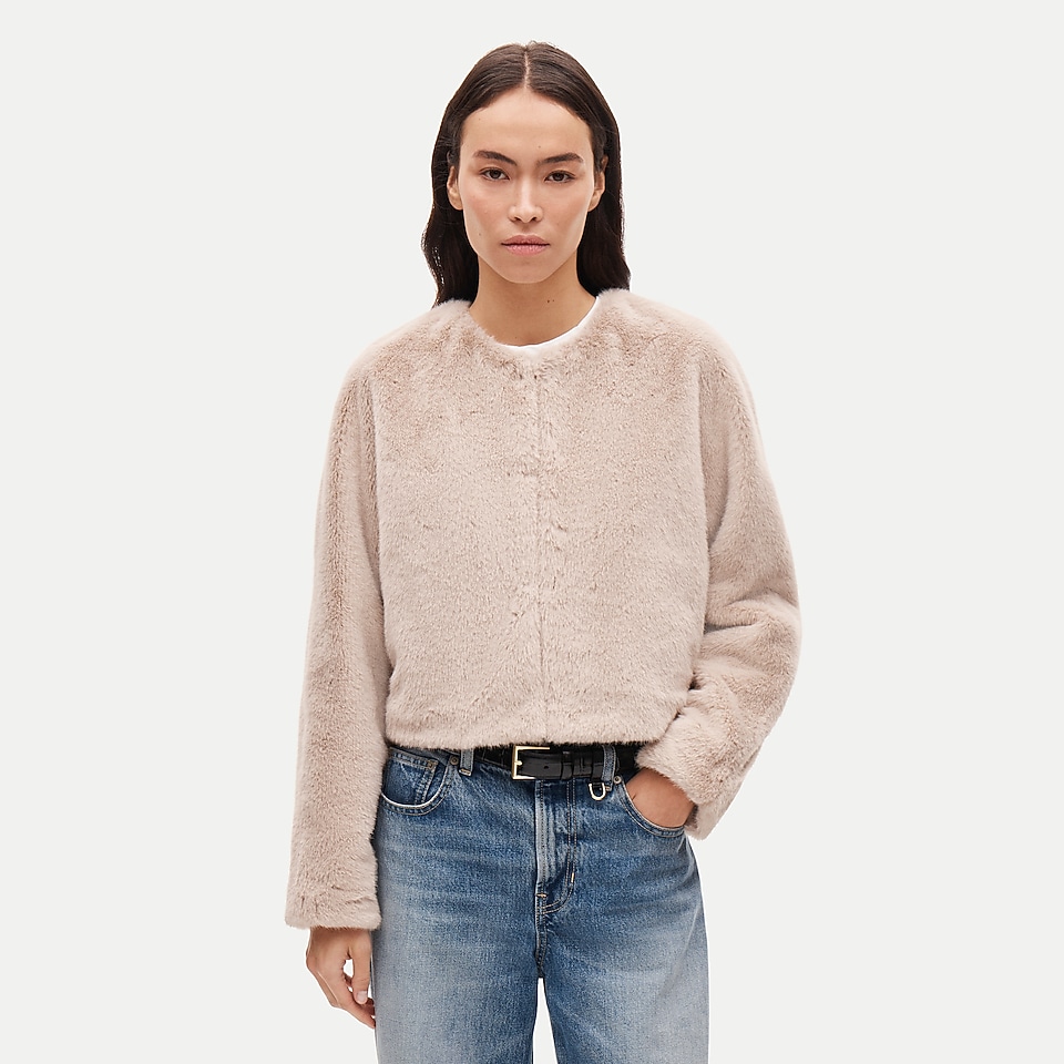 Faux-fur lady jacket by J.Crew