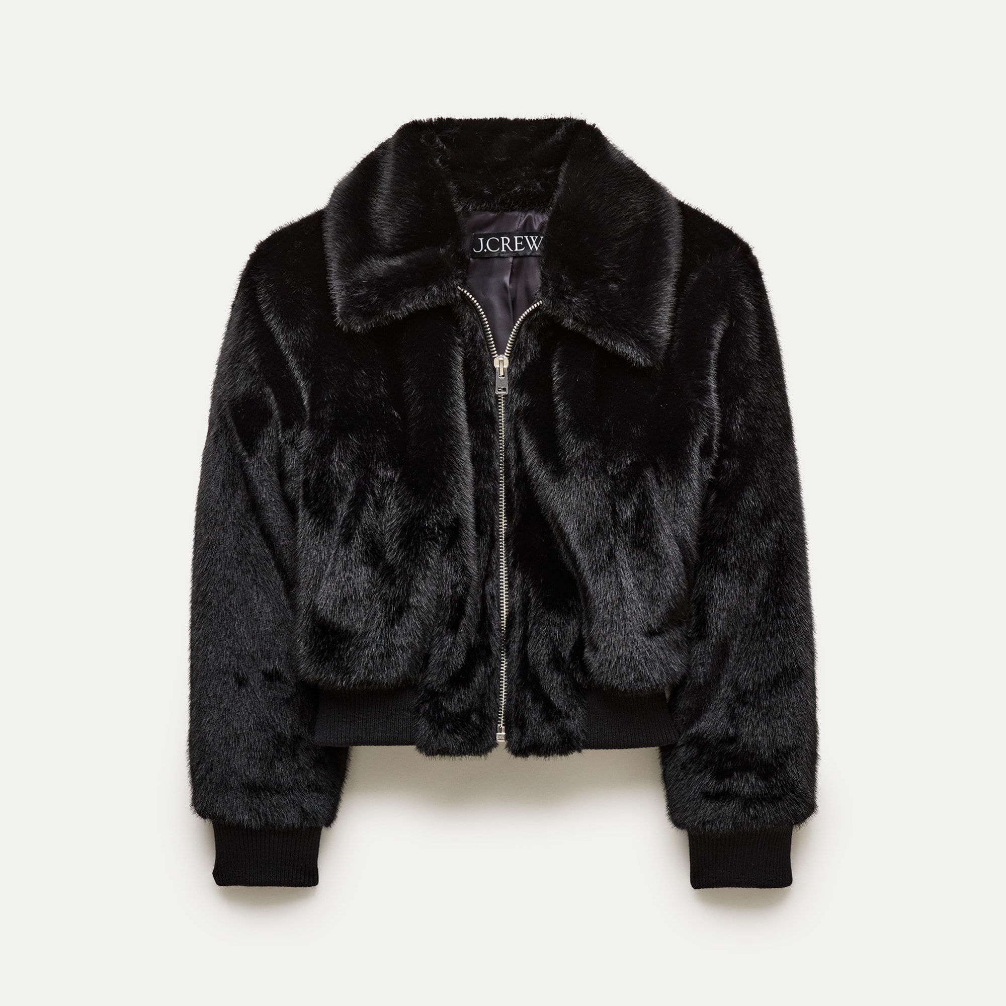 Bomber jacket in faux fur