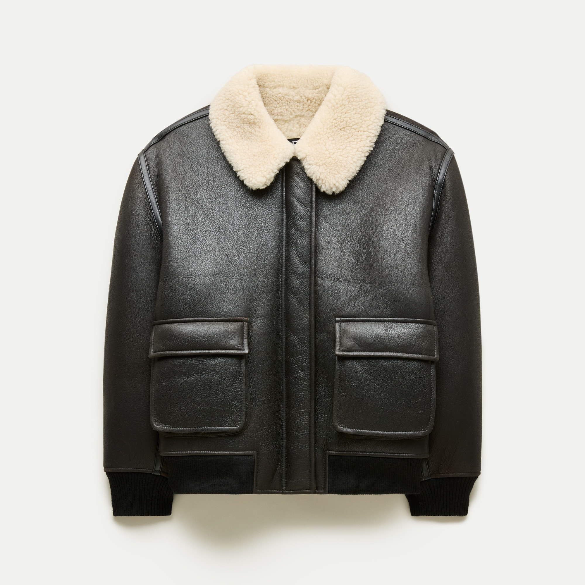 Collection real shearling leather jacket