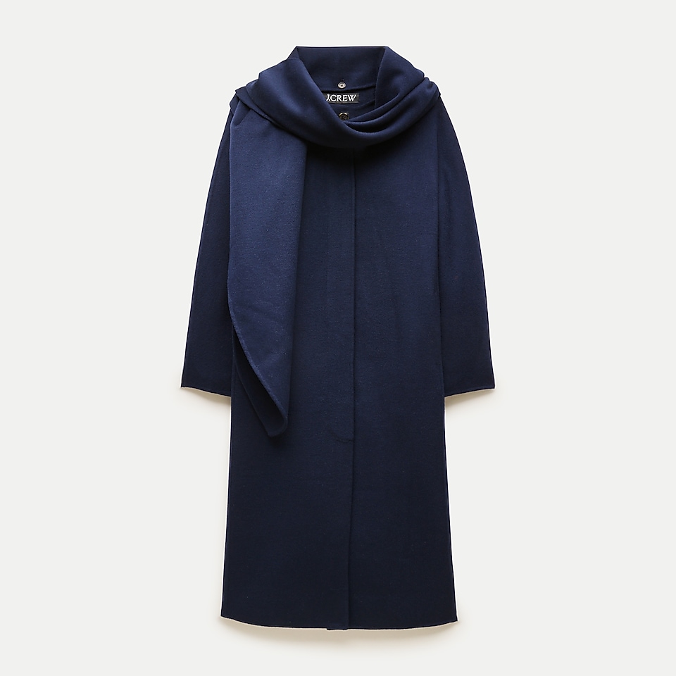 Collection Savoy Faux Fur-trim Topcoat In Italian Wool-blend
