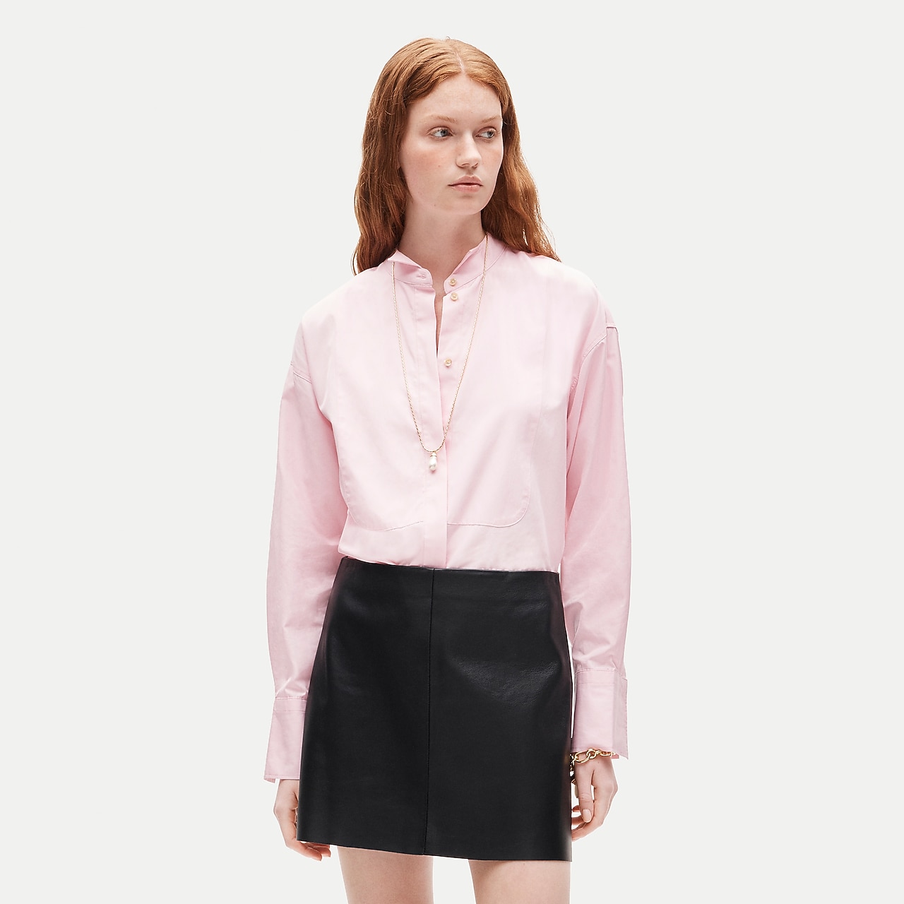 Fairfax mini skirt in leather by J.Crew
