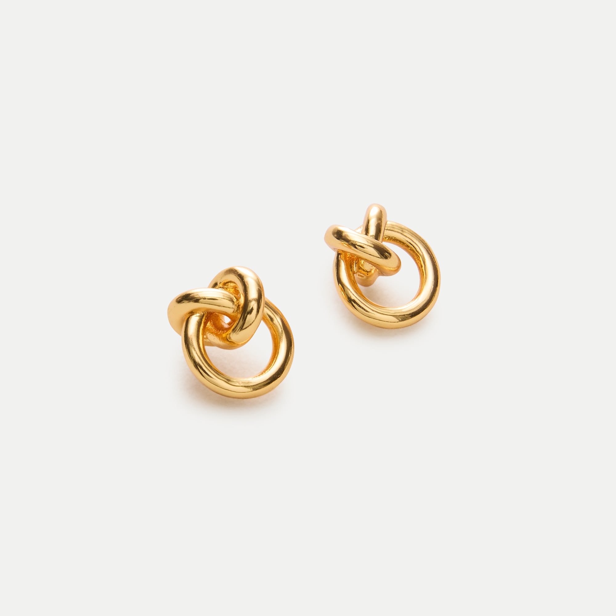 Sculptural knot stud earrings