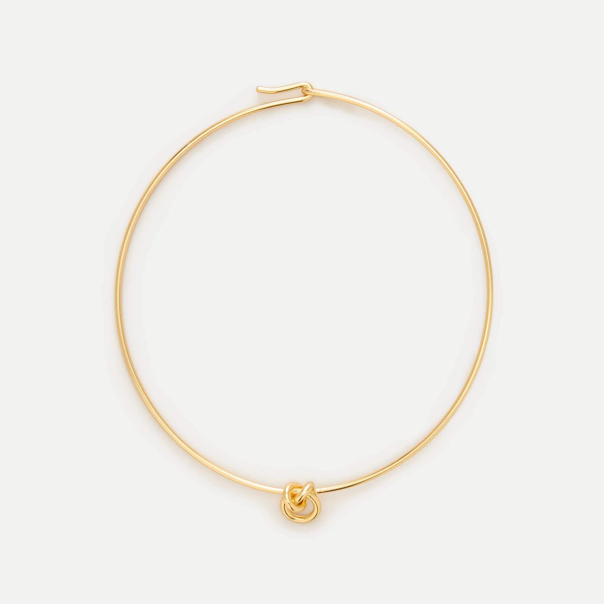 Sculptural knot necklace