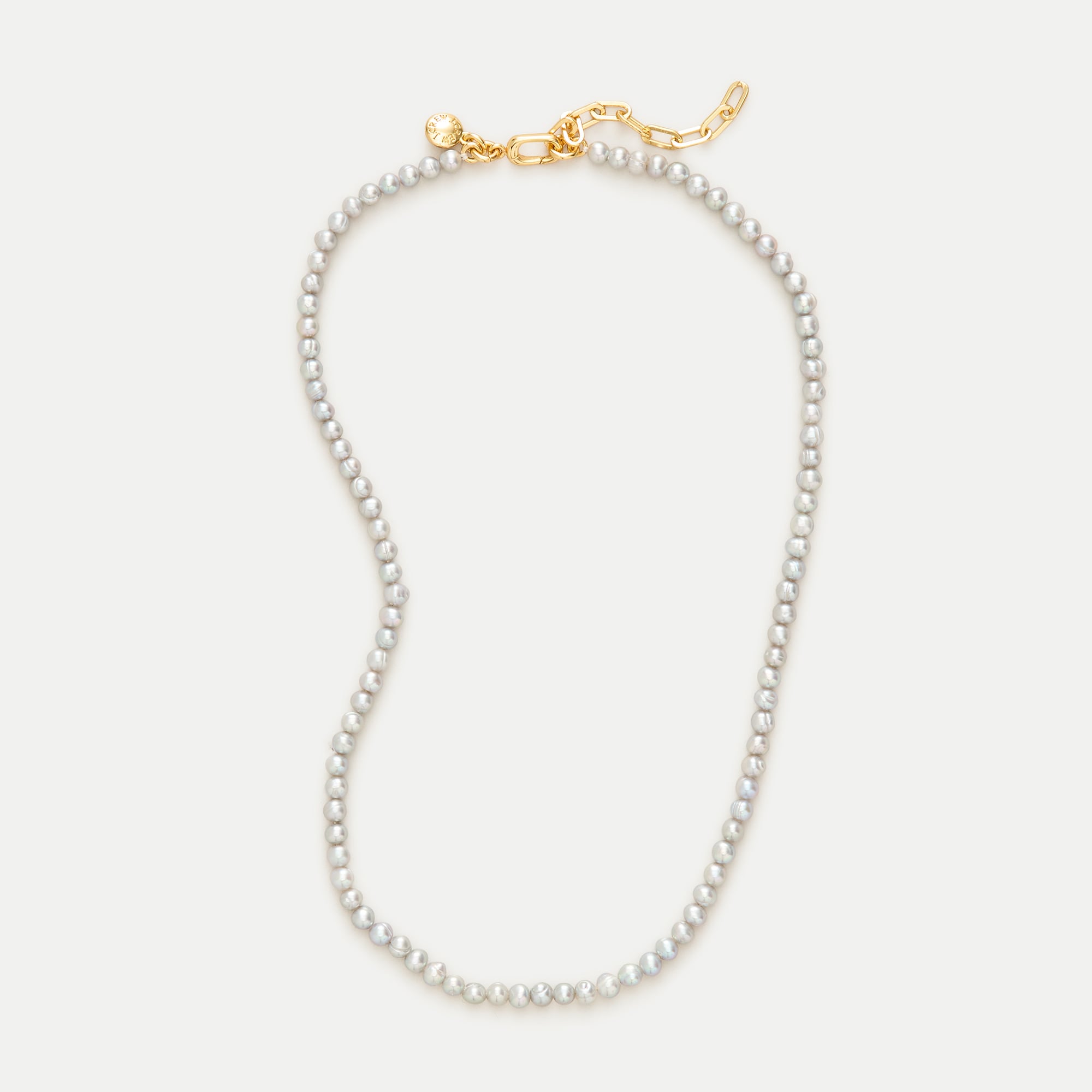 Grey freshwater pearl necklace