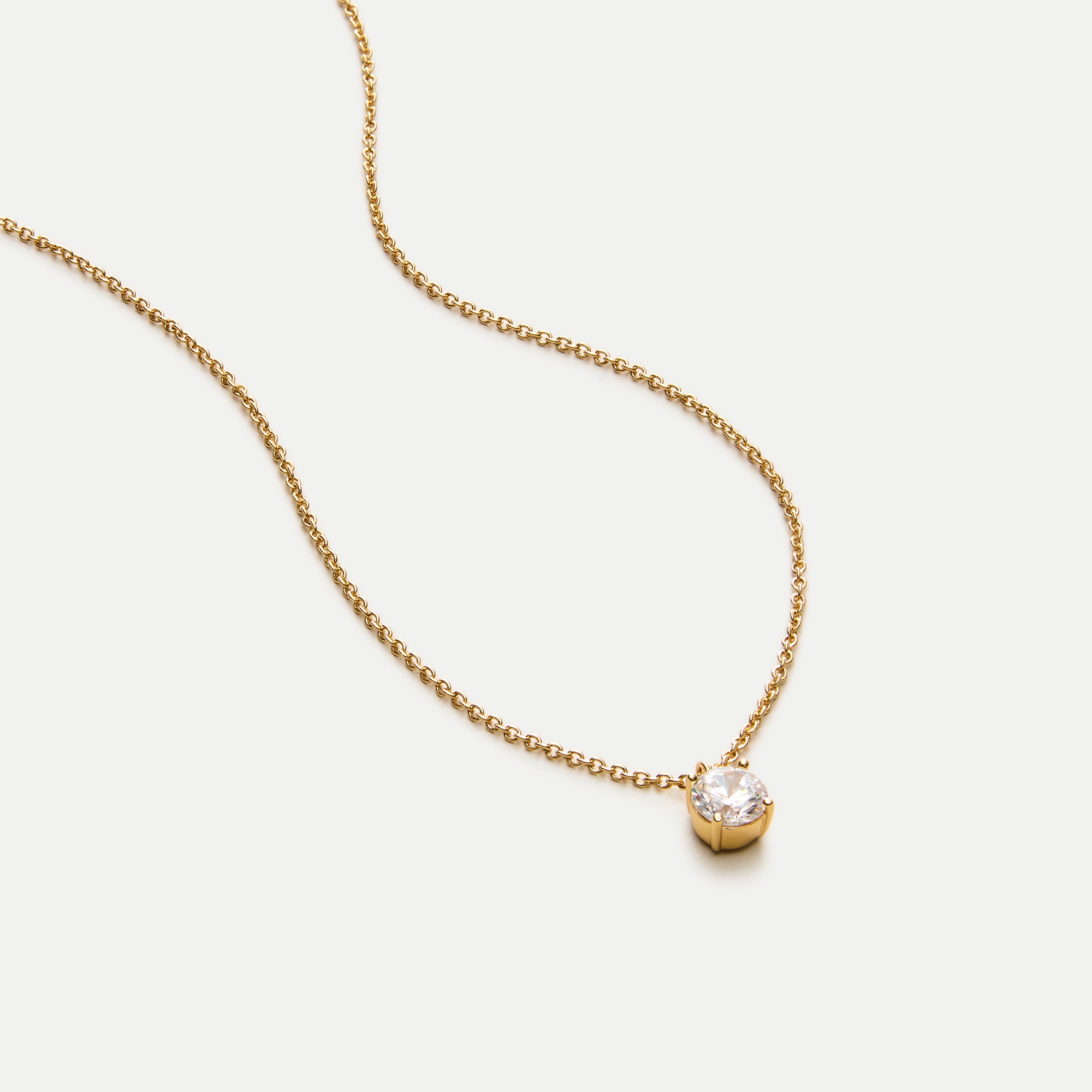 Cubic zirconia pendant necklace