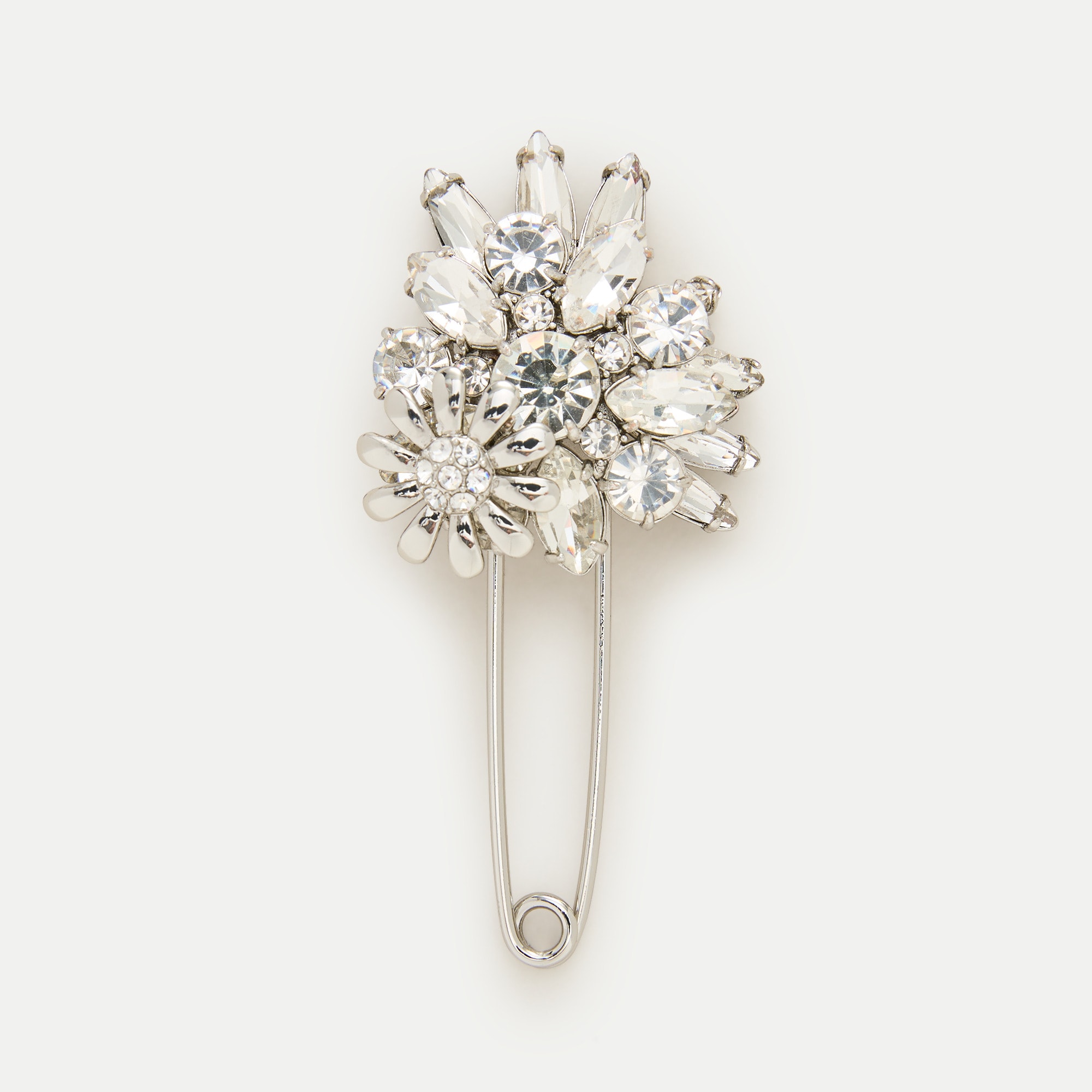 Crystal bouquet brooch