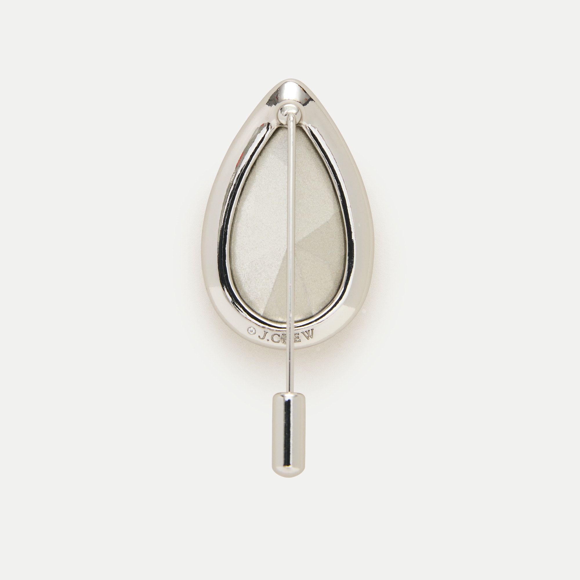 Teardrop crystal brooch