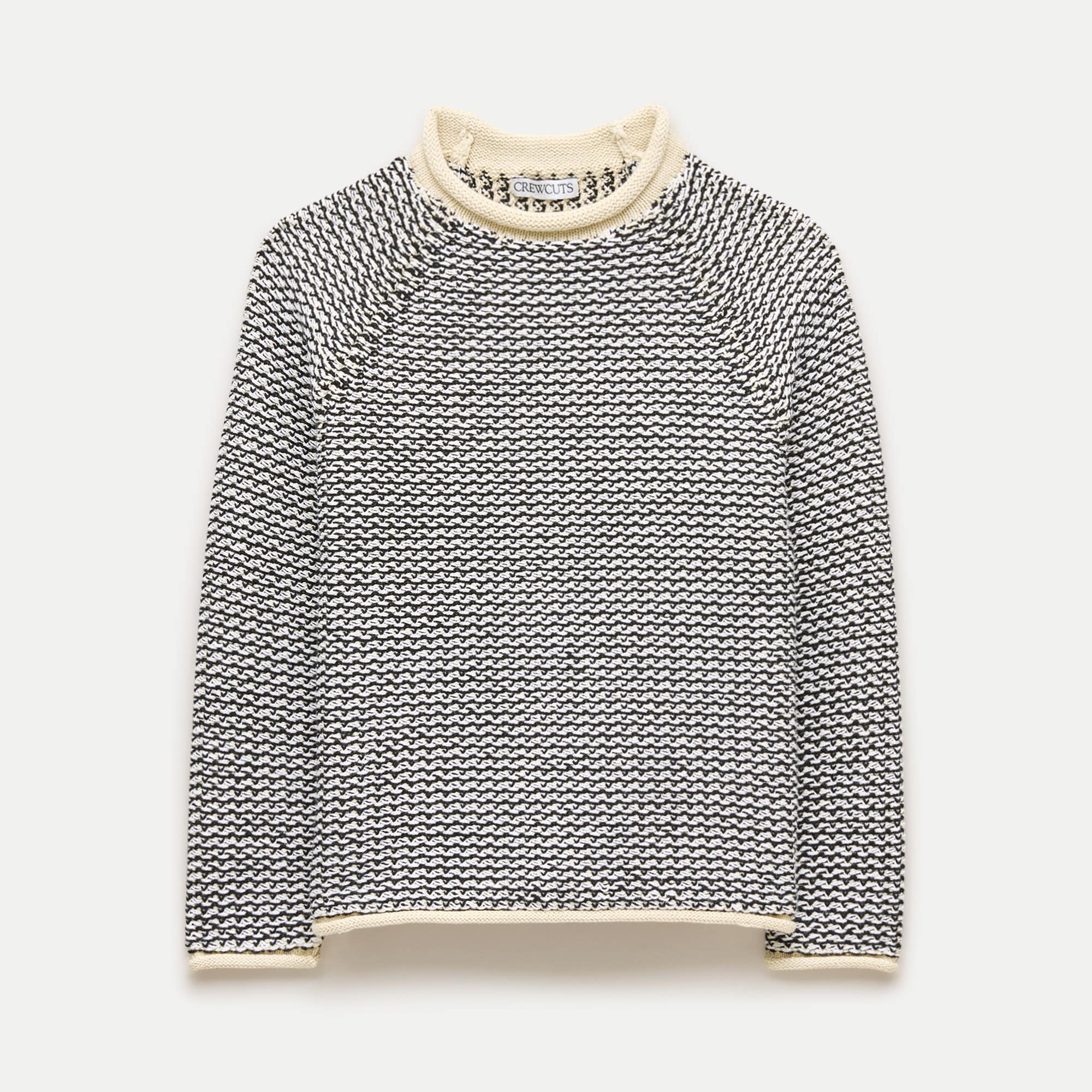 Kids' 1988 Rollneck™ sweater in tweed stitch