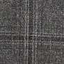 Parc dress in contrast-trim four-season stretch DARK GRAY PLAID