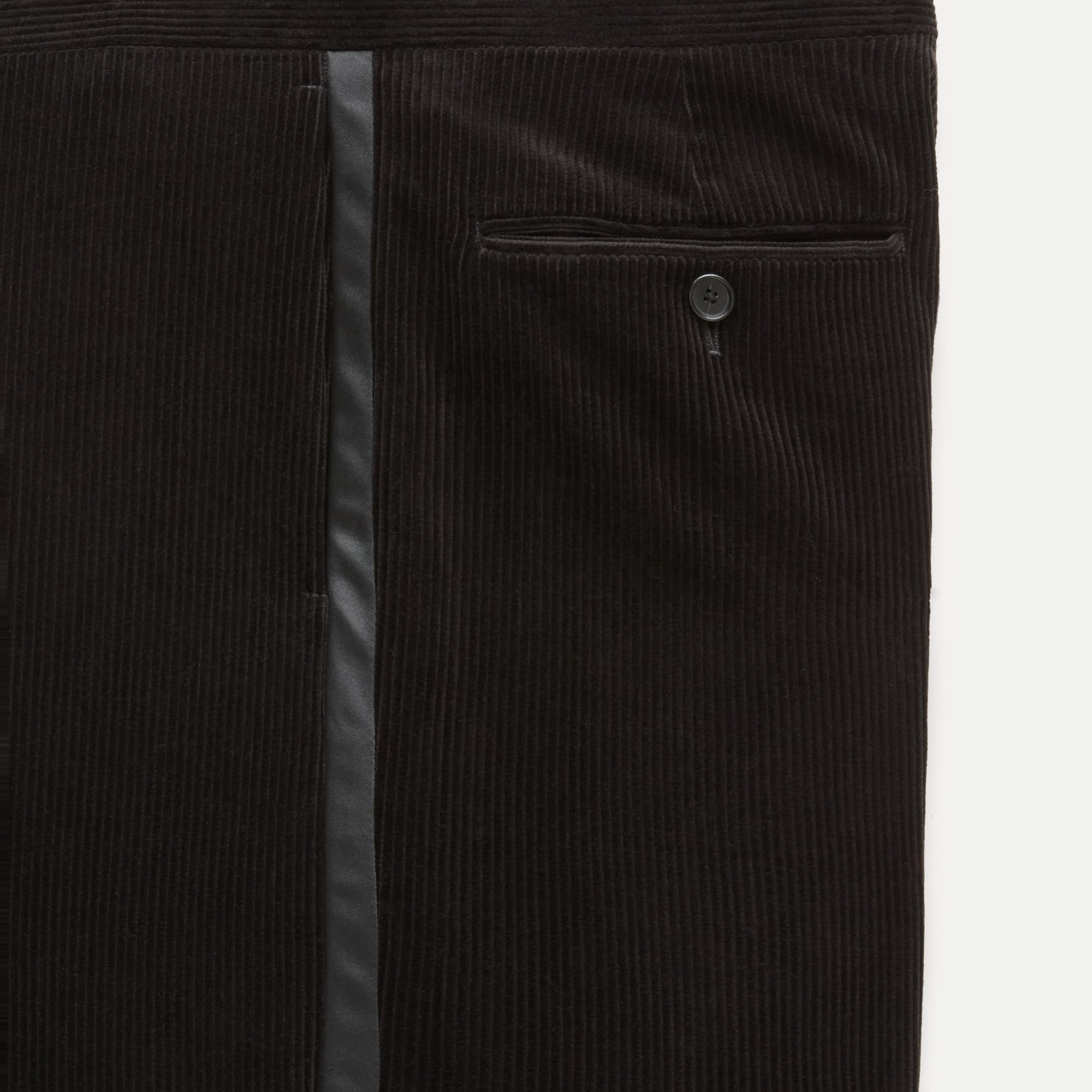 Relaxed-fit tuxedo pant in Italian cotton corduroy