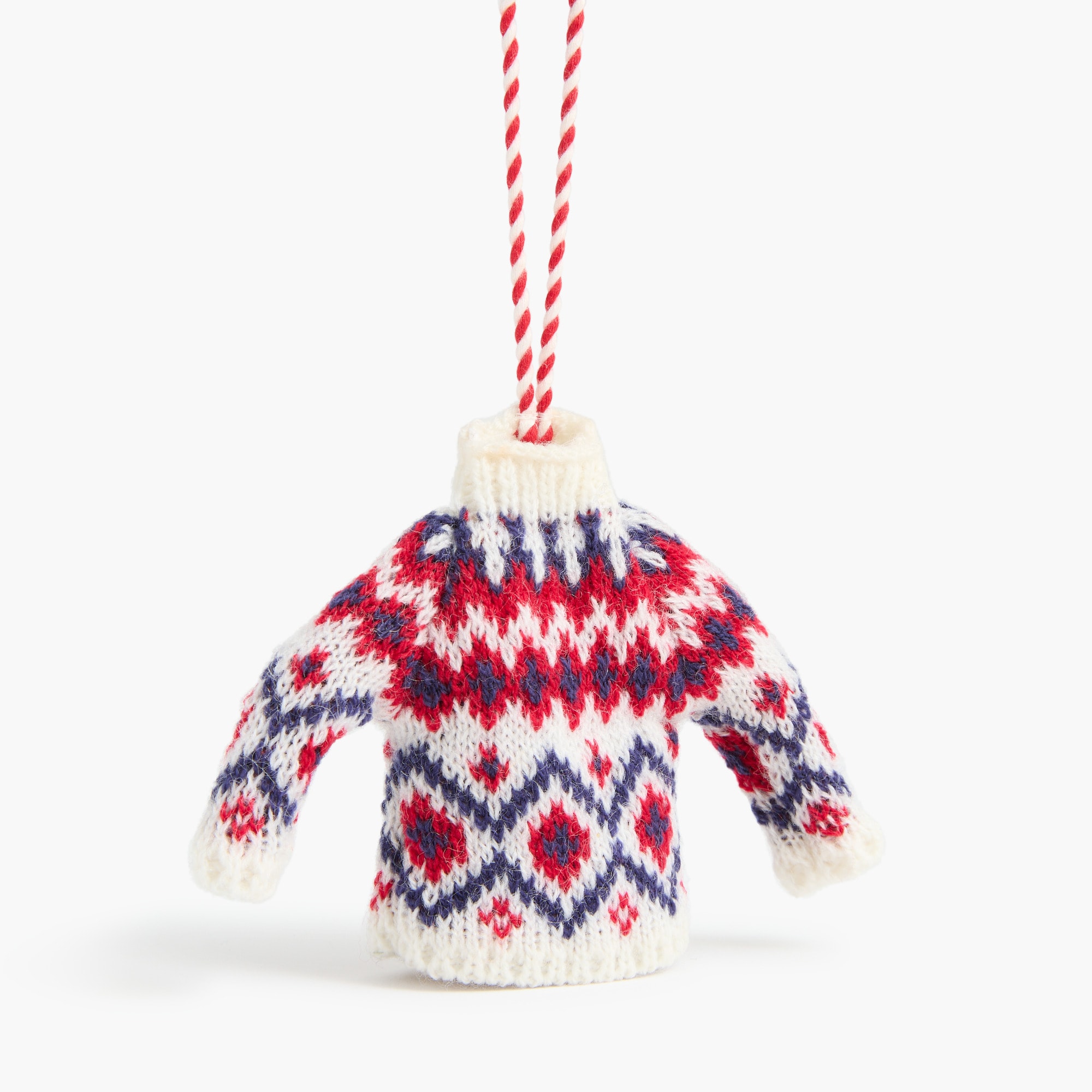 Fair Isle sweater ornament