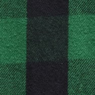 Brushed cotton flannel workshirt GREEN AND BLACK BUFFALO