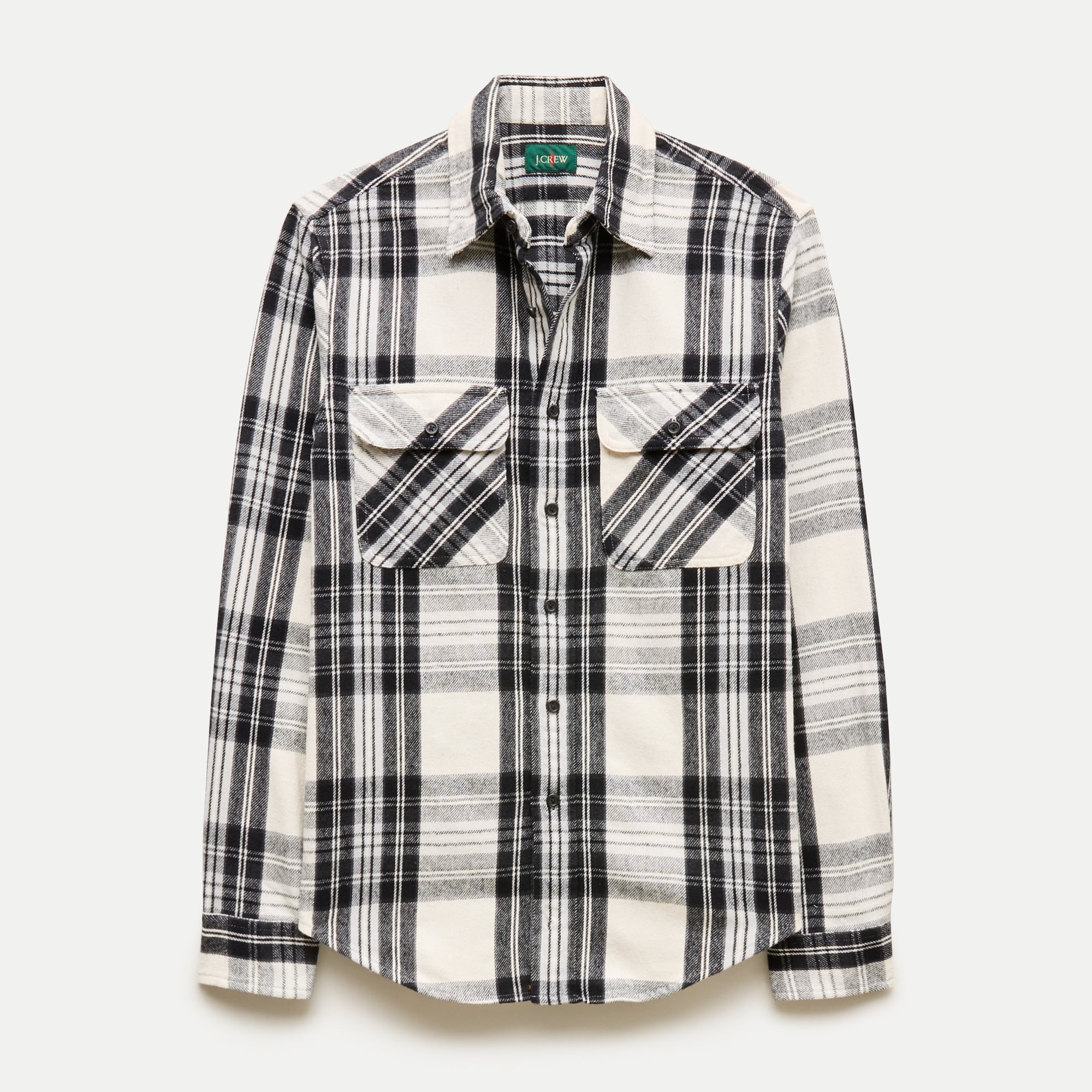 Brushed cotton flannel workshirt