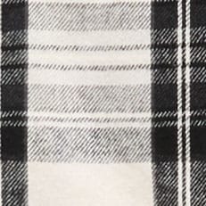 Brushed cotton flannel workshirt WESTON IVORY CHARCOAL