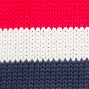 2025 Rollneck&trade; sweater with sardine intarsia IVORY RED NAVY