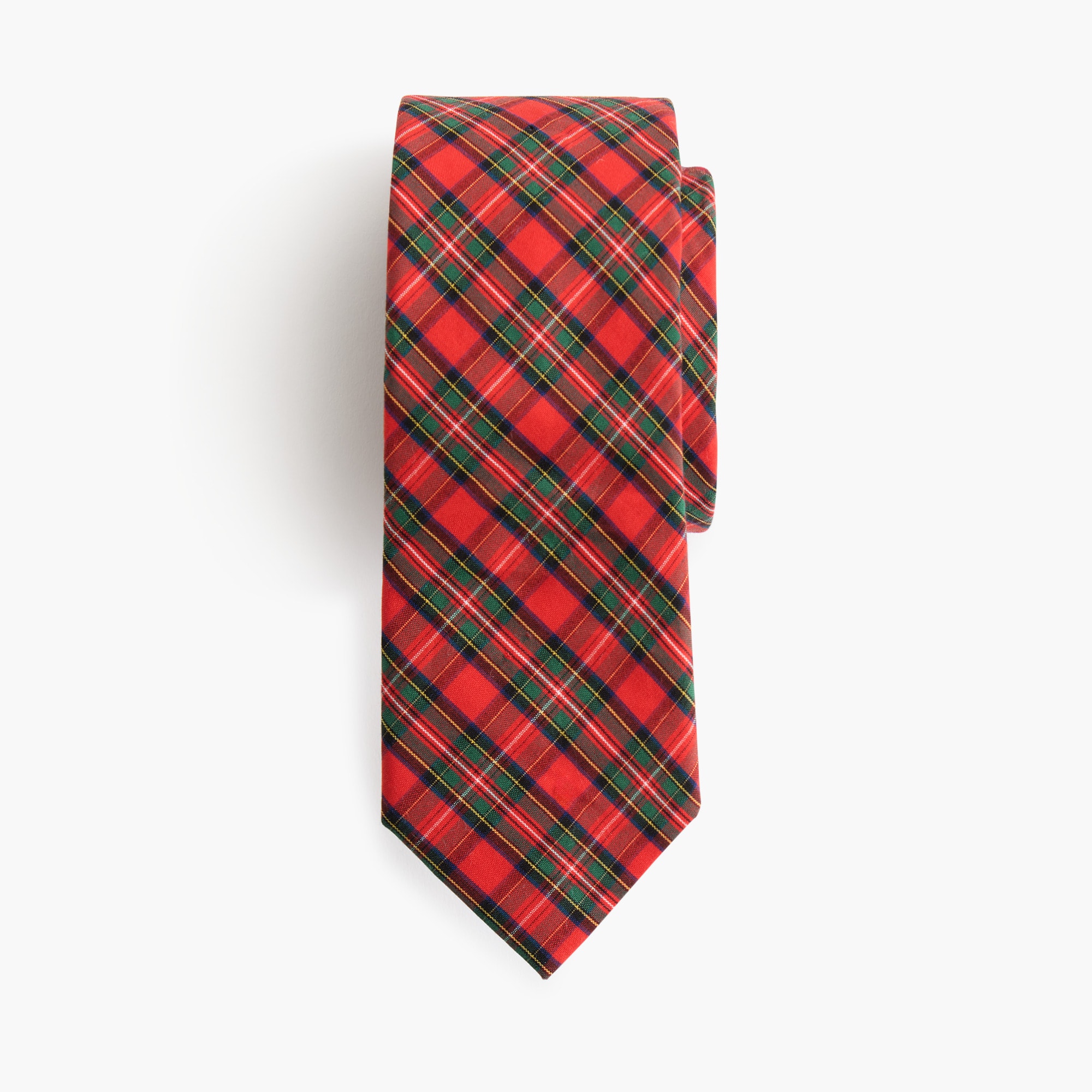 Boys' 100% cotton holiday tartan tie