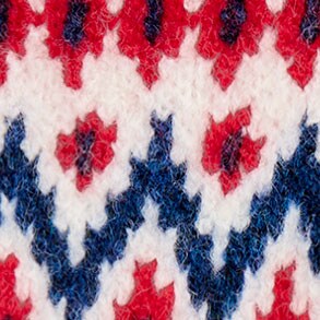 Fair Isle pom-pom beanie IVORY FAIRISLE