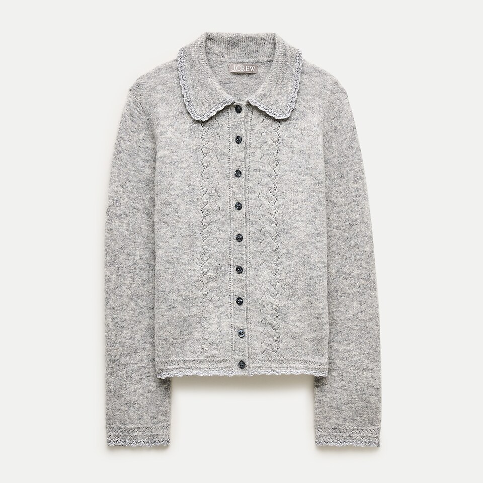 Collection Cashmere Twisted Cable-knit Cardigan For Women | J.Crew