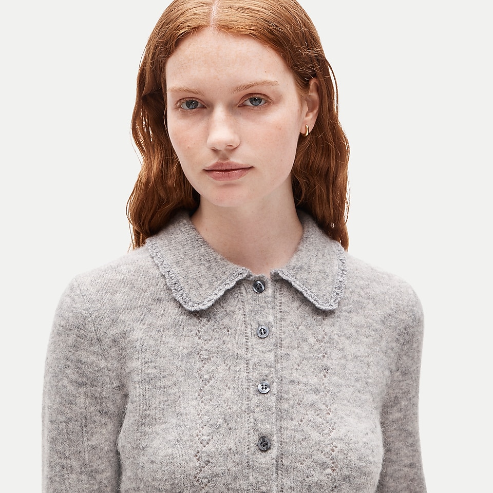 Chunky Alpaca Turtleneck Sweater In Fair Isle Diamonds For Women