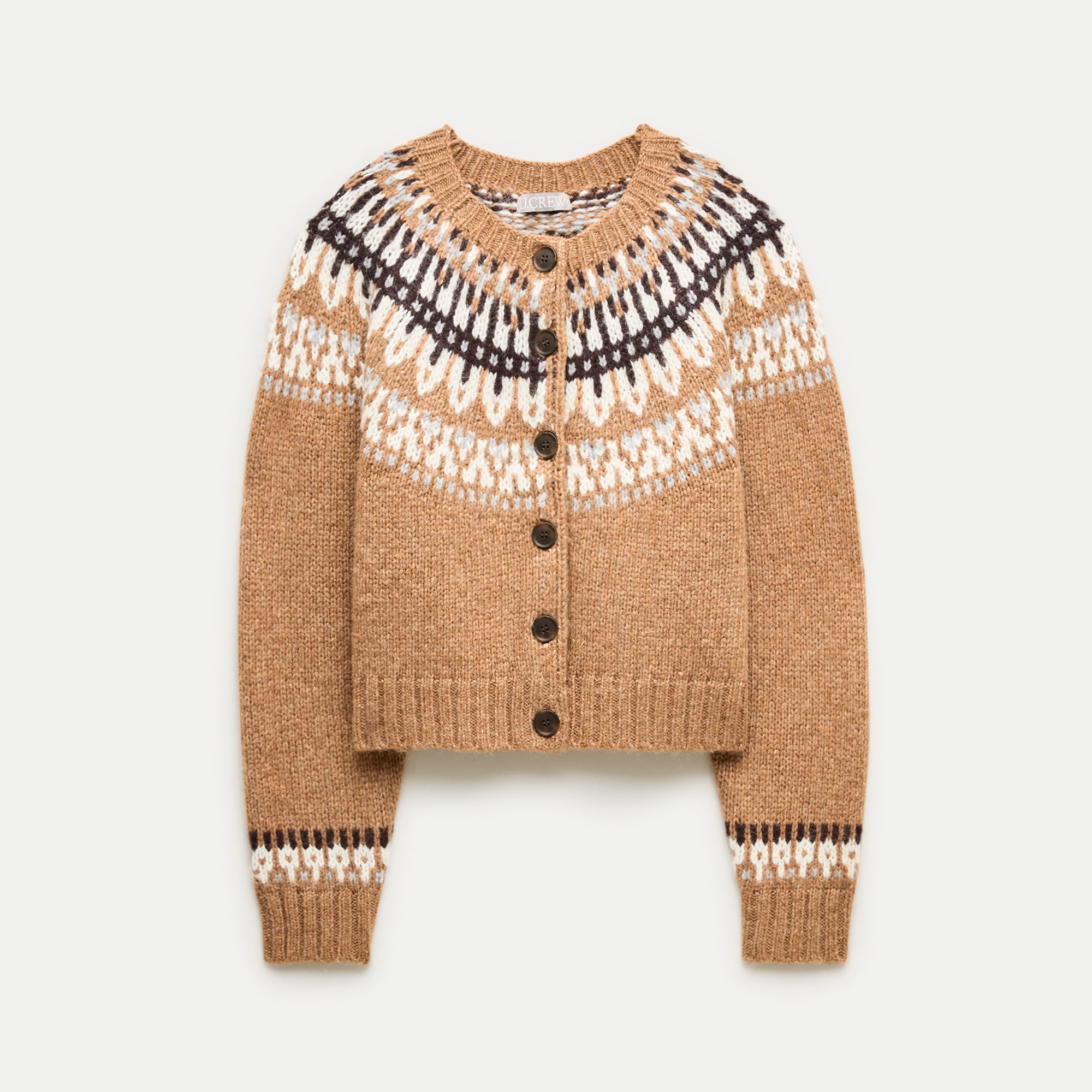 Fair Isle cardigan in wool blend
