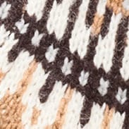 Fair Isle cardigan in alpaca blend HTHR RICH CAMEL CHOCOLA