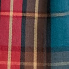 Girls' tartan ruffle skirt INTENSE MINERAL