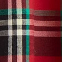 Girls' tartan ruffle skirt DEEP RUBY