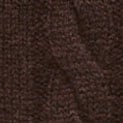 Cashmere shrunken crewneck in cable knit HTHR CHOCOLATE